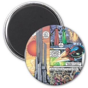 Superman Comic Panel - Clarks Herkunft Magnet