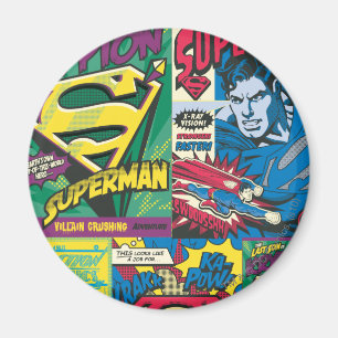 Superman Comic Panels Magnet