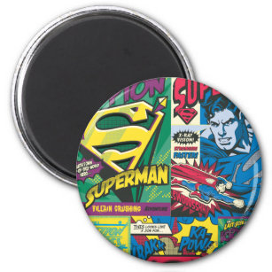 Superman Comic Panels Magnet