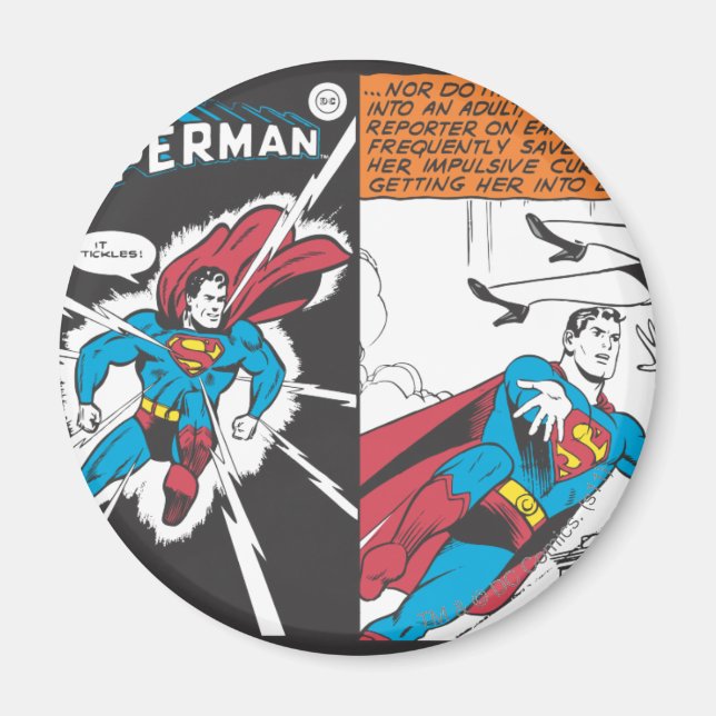 Superman Comic Panels Magnet (Vorne)