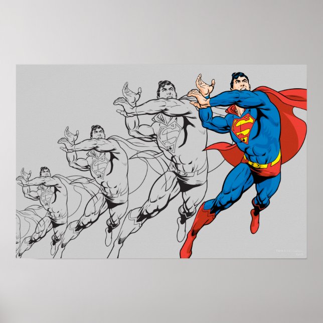 Superman Comic Panels Poster (Vorne)