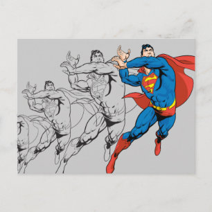 Superman Comic Panels Postkarte