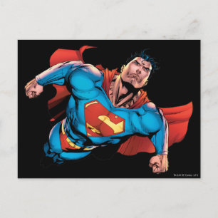 Superman Comic Style Postkarte