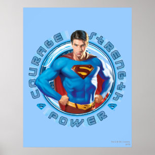 Superman Courage Strength Power Poster