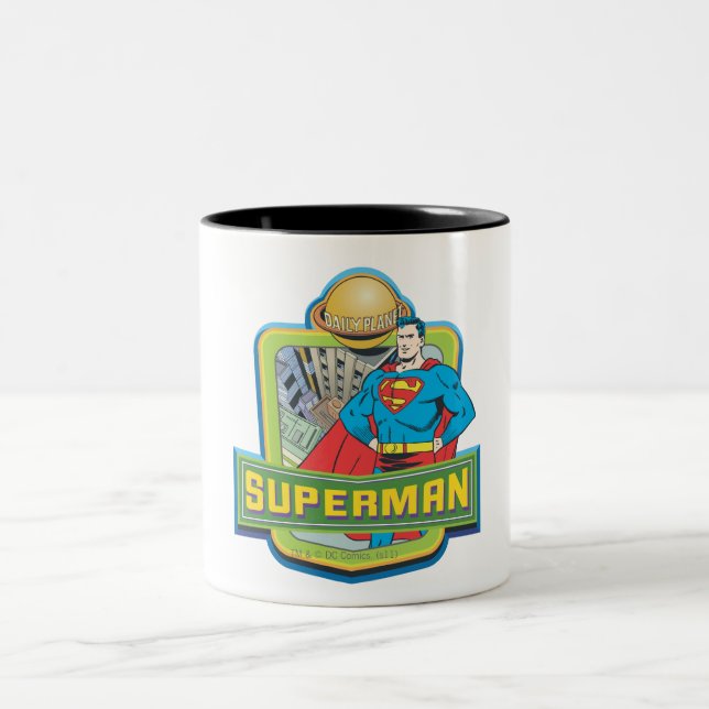 Superman - Daily Planet Zweifarbige Tasse (Mittel)