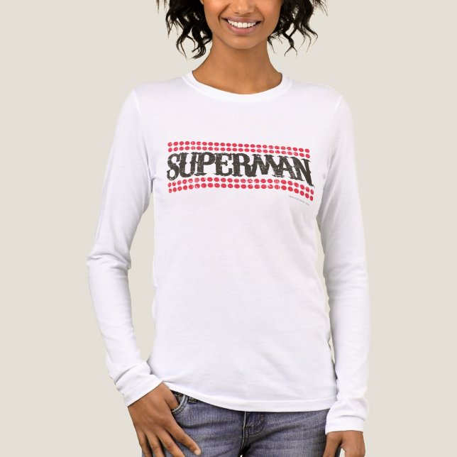 Superman | Das Logo für die Showtime Letters Tri-Blend Shirt (Vorderseite)