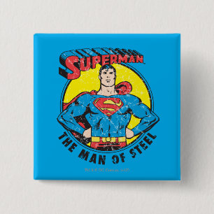 Superman Der Mann aus Stahl Button