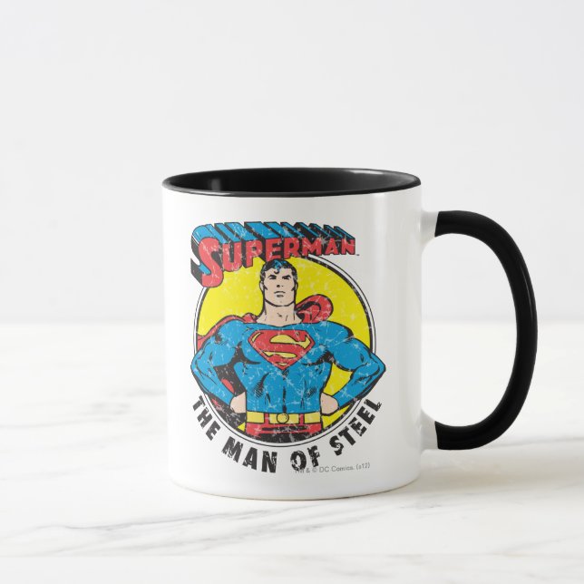 Superman Der Mann aus Stahl Tasse (Rechts)