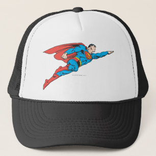 Superman, der rechts fliegt truckerkappe