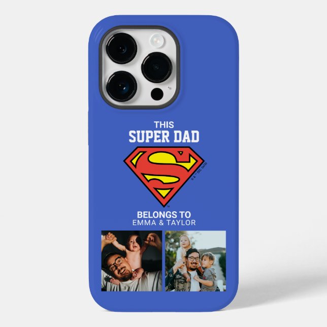 Superman | "Dieser Super-Vater gehört zu" Case-Mate iPhone Hülle (Rückseite)