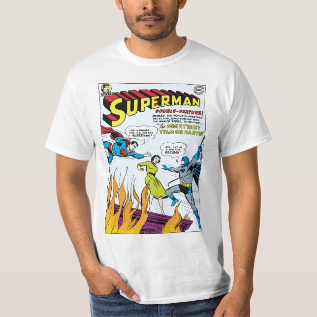 Superman (Double-Feature mit Batman) T-Shirt (Vorderseite)