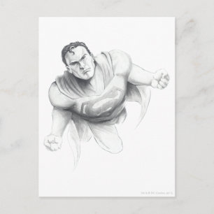 Superman Drawing Postkarte
