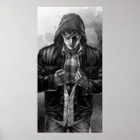 Superman Earth Cover - Schwarz und Weiß