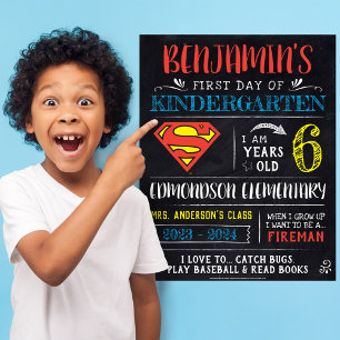 Superman Erster oder letzter Schultag Poster