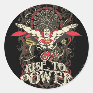 Superman - Es ist Showtime! Poster Runder Aufkleber