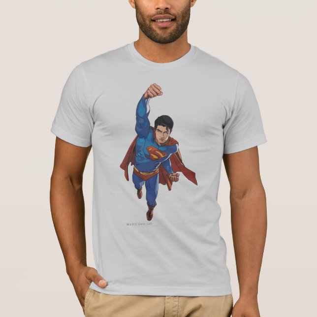 Superman fliegt nach vorn T-Shirt (Vorderseite)