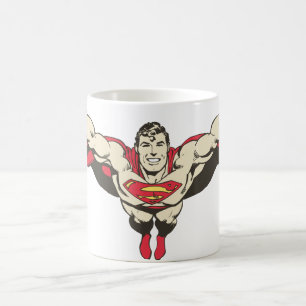 Superman fliegt nach vorne tasse