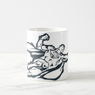Superman Fliegt rechts Kaffeetasse