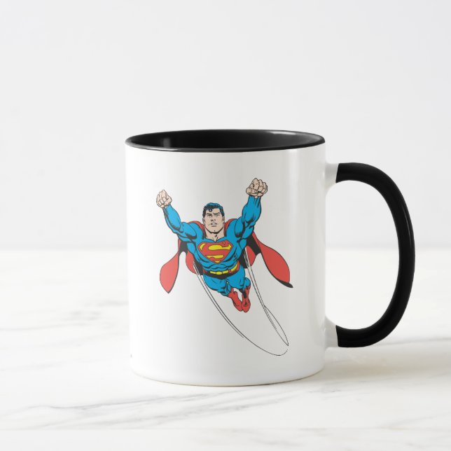 Superman Flies Forward Tasse (Rechts)