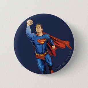 Superman Flying  Button