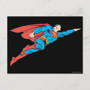 Superman Flying Right Postkarte