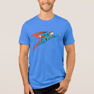 Superman Flying Right Tri-Blend Shirt