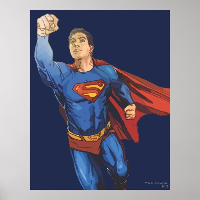 Superman Flying Verlassen Poster (Vorne)