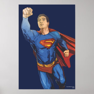 Superman Flying Verlassen Poster