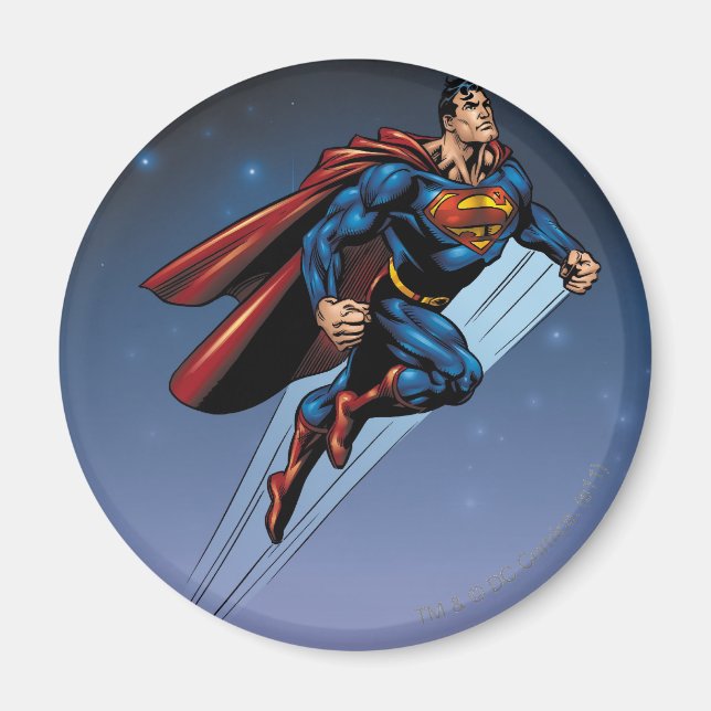 Superman gegen den Nachthimmel Magnet (Vorne)