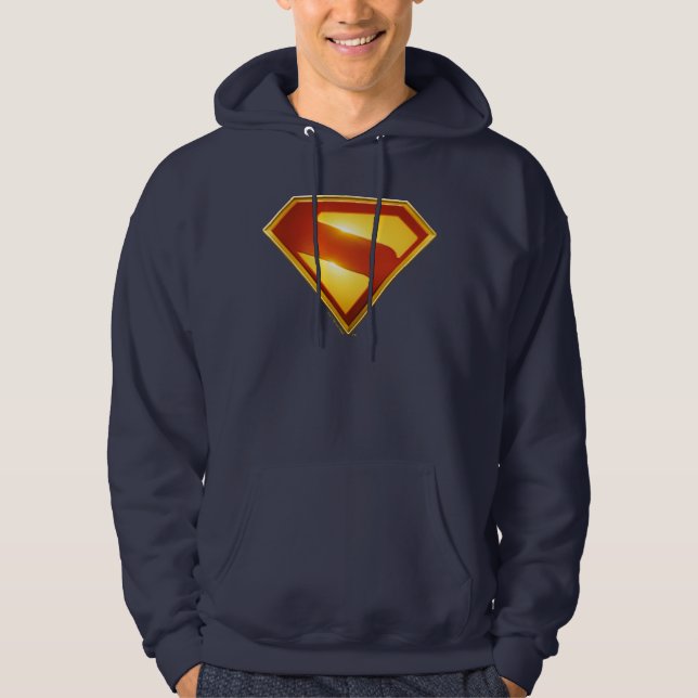 Superman Golden S Shield Brillianz Hoodie (Vorderseite)