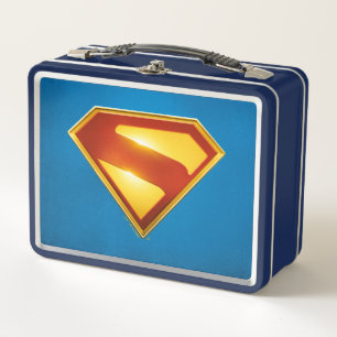 Superman Golden S Shield Brillianz Metall Brotdose