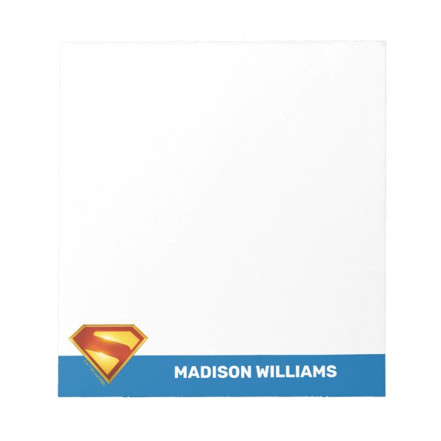 Superman Golden S Shield Brillianz Notizblock (Vorderseite)