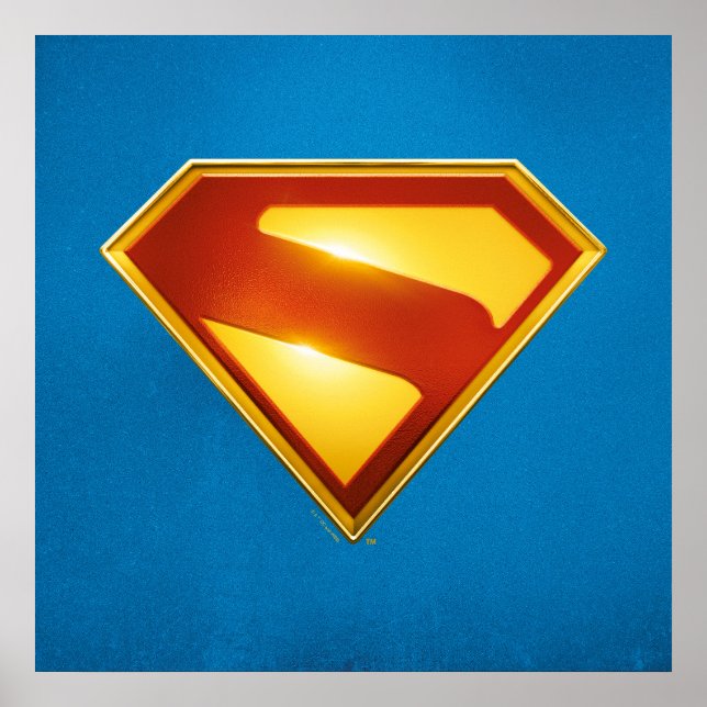 Superman Golden S Shield Brillianz Poster (Vorne)
