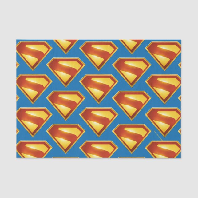 Superman Golden S Shield Brillianz Seidenpapier (Vorderseite)