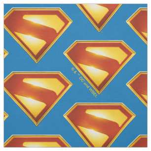 Superman Golden S Shield Brillianz Stoff