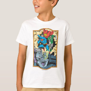 Superman & Green Lantern kämpfen gegen Brainiac T-Shirt