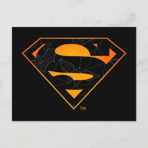 Superman Halloween-Inspiriertes Logo Postkarte