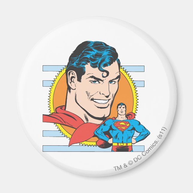 Superman Head Shot Magnet (Vorne)