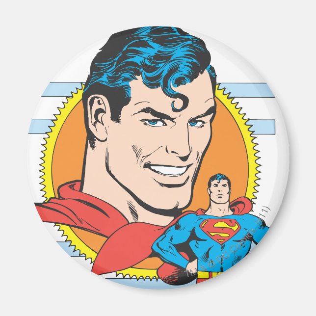 Superman Head Shot Magnet (Vorne)