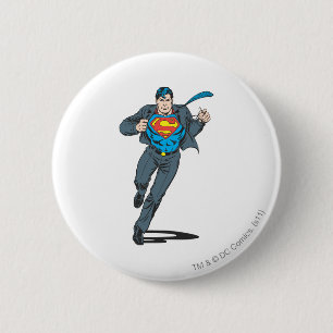 Superman in Business Garb Button