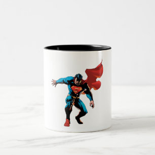 Superman in Shadow Zweifarbige Tasse