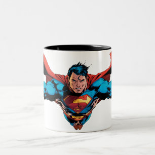 Superman-Kap-Fliegen Zweifarbige Tasse