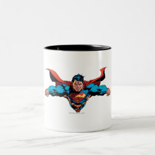 Superman-Kap-Fliegen Zweifarbige Tasse