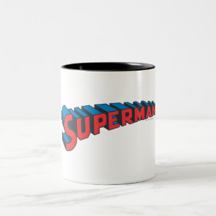 Superman   Klassisches Logo Zweifarbige Tasse