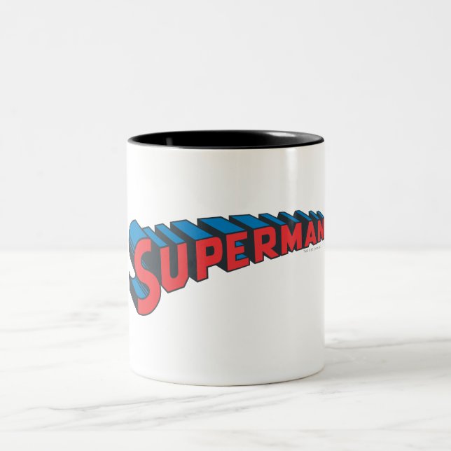 Superman | Klassisches Logo Zweifarbige Tasse (Mittel)