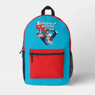 Superman & Krypto Soar Bedruckter Rucksack