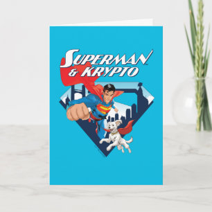 Superman & Krypto Soar Karte