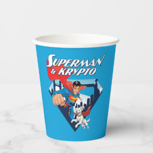 Superman & Krypto Soar Pappbecher