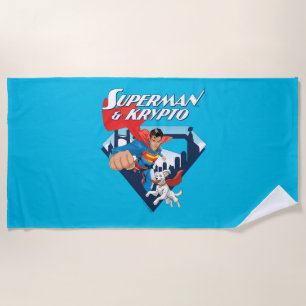 Superman & Krypto Soar Strandtuch