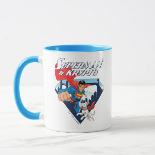 Superman & Krypto Soar Tasse